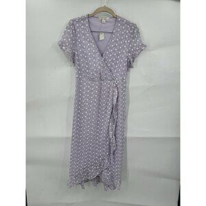Miami Lavender Polka Dot Midi Dress